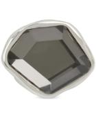 Robert Lee Morris Soho Silver-tone Black Stone Ring