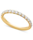 Pave Diamond Band Ring In 14k Gold, Rose Gold Or White Gold (1/2 Ct. T.w.)