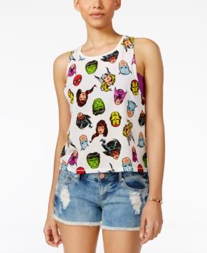 Marvel Juniors' High-low Graphic Tank Top