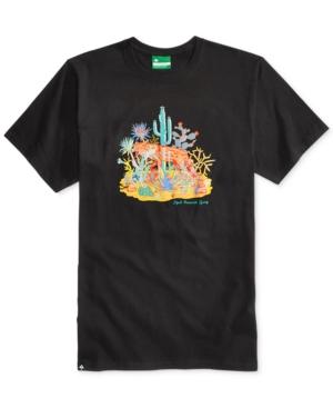 Lrg Men's Peyote Coyote Graphic-print Cotton T-shirt