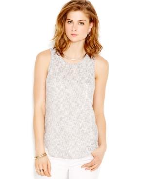 Bar Iii Melange-knit Scoop-neck Tank