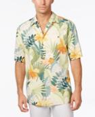Tommy Bahama Men's Fairview Floral Print Silk Short-sleeve Shirt