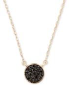 Elsie May Diamond Accent Button Pendant Necklace In 14k Gold, 15 + 1 Extender