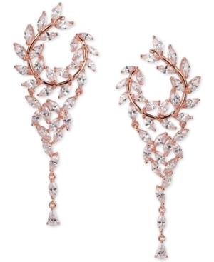 Nina Crystal Hoop 2-1/2 Chandelier Earrings