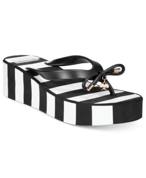 Kate Spade New York Rhett Striped Wedge Sandals Women's Shoes