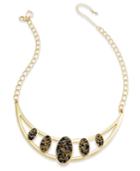 Thalia Sodi Gold-tone Rough Glitter Stone Necklace, Only At Macy's