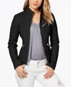 Guess Faux-leather Quilted Moto Jacket