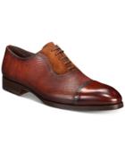 Massimo Emporio Men's Mixed Water Resistant Cap-toe Oxfords, Created For Macy's Men's Shoes