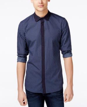 Armani Exchange Men's Pieced Printed Shirt