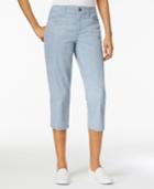 Style & Co Petite Striped Capri Pants, Only At Macy's