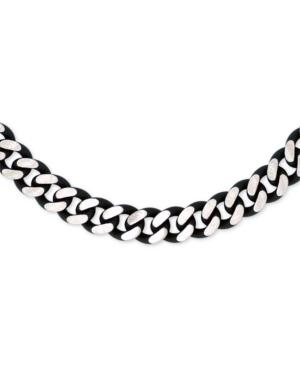 Sutton By Rhona Sutton Men's Ion-plated Stainless Steel 21-2/3 Link Necklace
