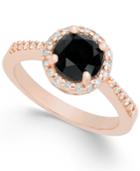 Diamond Halo Ring (1-3/4 Ct. T.w.) In 14k Rose Gold