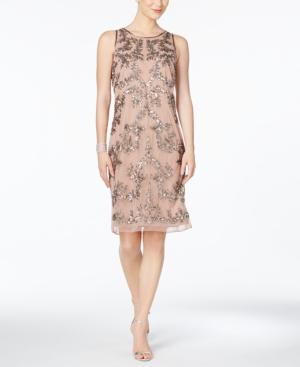 Adrianna Papell Plus Size Embellished Halter Dress