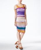 Jessica Simpson Juniors' Everet Cold-shoulder Bodycon Dress