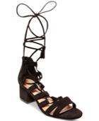 Madden Girl Loverrr Lace-up Block-heel Sandals Women's Shoes