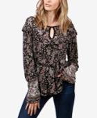 Lucky Brand Ruffled Peasant Top