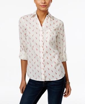 Style & Co. Giraffe-print Shirt, Only At Macy's