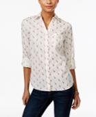 Style & Co. Giraffe-print Shirt, Only At Macy's