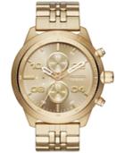 Diesel Men's Chronograph Gold-tone Stainless Steel Bracelet Watch 50x53mm Dz4441