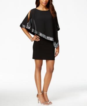 Style & Co. Sequined Bodycon Cape Dress, Only At Macy's