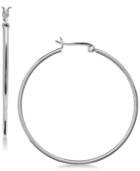 Giani Bernini Polished Hoop Earrings In Sterling Silver, Created For Macy's