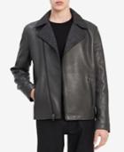 Calvin Klein Men's Premium Leather Jacket