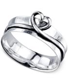 Unwritten Wire Heart Ring In Sterling Silver