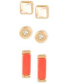 Kenneth Cole Gold-tone Three-stud Earring