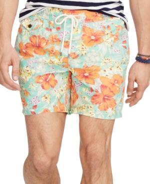 Polo Ralph Lauren Floral-print Traveler Swim Shorts