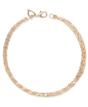 Thalia Sodi Pressed Cable Chain Anklet, Created For Macy's