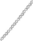 Diamond Bracelet, Sterling Silver Diamond Infinity Bracelet (1/10 Ct. T.w.)