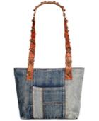 Patricia Nash Denim Patchwork Nevoso Double-zip Tote