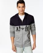 Armani Jeans Color-block Aj81 Full-zip Hoodie