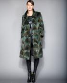 The Fur Vault Plus Size Pieced Coyote-fur Coat