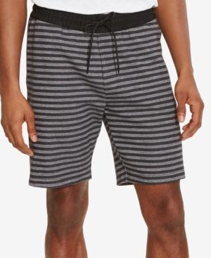 Kenneth Cole Reaction Men's Striped Elastic Drawstring Shorts