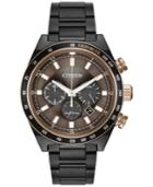 Citizen Men's Chronograph Eco-drive Grey Ion-plated Stainless Steel Bracelet Watch 42mm Ca4207-53h
