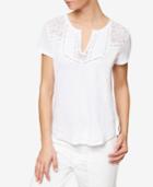 Sanctuary Mixtape Lace-trim T-shirt