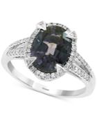 Effy Gray Spinel (3-1/4 Ct. T.w.) & Diamond (1/4 Ct. T.w.) Ring In 14k White Gold