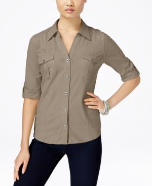 Style & Co. Utility Shirt, Only At Macy's