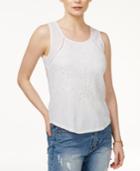 Lucky Brand Cotton Embroidered Top