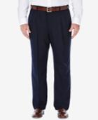 Haggar Cool 18 Microfiber Big And Tall Classic-fit Pleated Dress Pants
