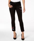 Earl Jeans Embroidered Ankle Skinny Jeans