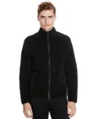 Kenneth Cole Reaction Zip-front Faux-sherpa Lined Jacket