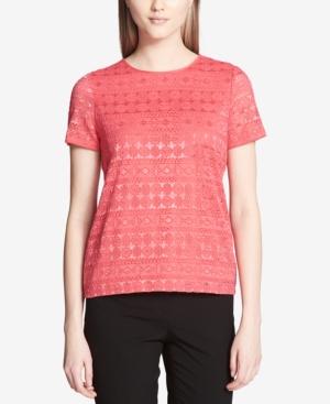 Calvin Klein Lace Knit Top