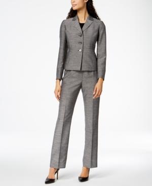 Le Suit Melange Peak-collar Pantsuit