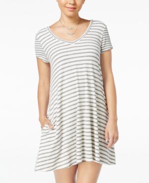 Trixxi Juniors' Strappy-back Handkerchief-hem Shirtdress