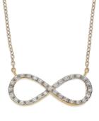 Diamond Infinity Pendant Necklace In (1/6 Ct. T.w.)