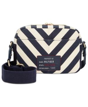 Tommy Hilfiger Bowers Chevron Canvas Small Crossbody