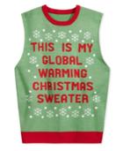 American Rag Men's Global Warming Graphic-print Sweater Vest, Only At Macy's