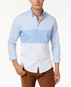 Tommy Hilfiger Men's Custom-fit Colorblocked Shirt